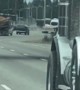 Truck Driver Goes from Guardrail to Guardrail
