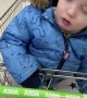 Kid Can't Stay Awake in Shopping Cart