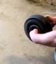 Rolling a Removed Wheel with an Air Wand