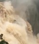 Waterfall Rages with Spectacular Force