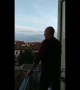 Man sings opera from his balcony for his neighbors