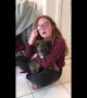 Sisters in tears after new puppy surprise