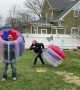 Couple Engage in Bouncy Duel during Quarantine
