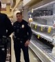 San Diego police officers help elderly man do his shopping