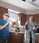 Mother and Son Have Quarantine Band Practice