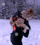 Rachel Training her Doggo Denali in Ski Patrol and Avalanche Rescue