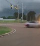 Driver Finds Developing Funnel Cloud