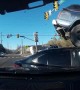 Red Light Runner Lifts Truck Onto Traffic