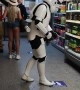 Storm Trooper Seen Shopping for Essential Supplies