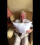 Elderly man can\'t hold back the tears when he receives this very special gift