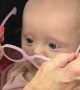 Baby Gets Glasses And Can See Clearly For First Time