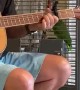 Parrot Sings Along With Man Playing Guitar