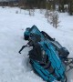 Snowmobile Backflip Fail