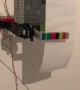 Wall Mounted Automatic Toilet Paper Dispenser Made From LEGO