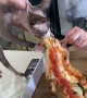 Kitty Pounces on Pizza and Won't Let Go