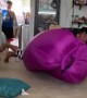 Inflatable Chair Becomes Catapult