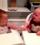Baby twins can\'t stop laughing and it\'s totally contagious