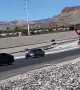 Cars Use On-Ramp to Exit Freeway After Traffic Jam
