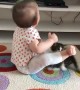 Kitten Keeps Trying to Play with Kiddo