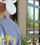 Baby Wipe Mask Allows Guy to Enjoy Food and Drinks