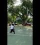 Playing Basketball with Friend Who Has Really Big Feet
