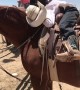 Real Life Rocking Horse Rocks Little Cowboy to Sleep