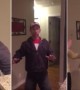 Dad's priceless reaction after being surprised with puppy