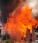 Massive fire captured on camera in Vancouver, Canada