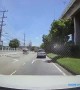 Moped Rider Casually Drifts into Occupied Lane