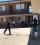 FPD Officers engage in epic water balloon fight with local kids