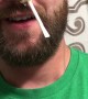 Man Waxes His Nose After Losing Bet with Wife