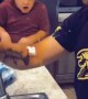 Bicep Curl Breaks Egg All Over Son's Face