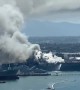 Huge fire on USS Bonhomme Richard in San Diego