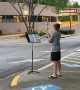12-year-old boy plays trumpet for healthcare workers