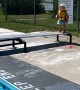 Brave Little Girl Practices Her Dives