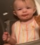 First Slice of Pizza Brings Precious Smile