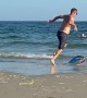Skimboarding Fail on the New Board