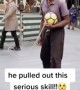 Lone street performer deserves some love for his amazing skills