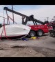 Jeep Flips New Boat after Proceeding through Stop Sign