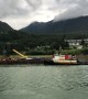 Crane Hits Bridge in Alaska