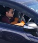 Musician Multitasks on Auckland Motorway