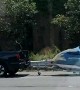 Truck Drags Jet Ski Down Expressway