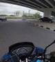 Van Pulls into Road Creating a Close Call for Motorcyclist