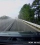 Car Swerves Into Semi and Gets Slammed