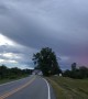 Cyclist Stops for Epic Sunset as Storm Approaches