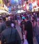 Party on Fremont Street at 1 AM