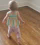 Daughter Running and Giggling Around the New Place