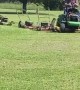 Man Uses Ingenious Trick to Extend Mowing Capacity