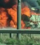 M25 lorry catch on fire between Heathrow and Uxbridge