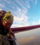 Riding the Wing of a Glider